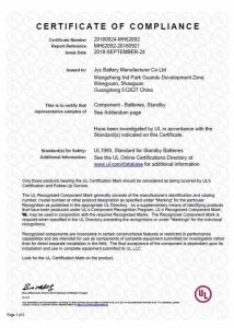 UL Certificate