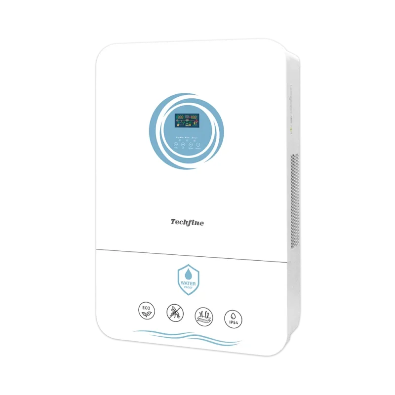 TD-series 4kW–11kW hybrid solar inverter IP54 Rating Dual AC Output | Techfine