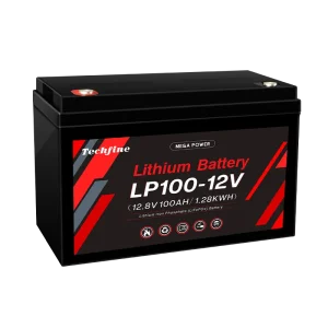 LP series 50Ah–300Ah 12.8V LiFePO4 640Wh–3840Wh solar battery with IP64 Rating | Techfine